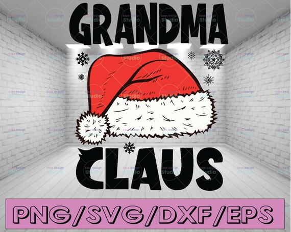 Download Grandma Claus Santa Hat Christmas Svg Grandma Claus Svg Etsy