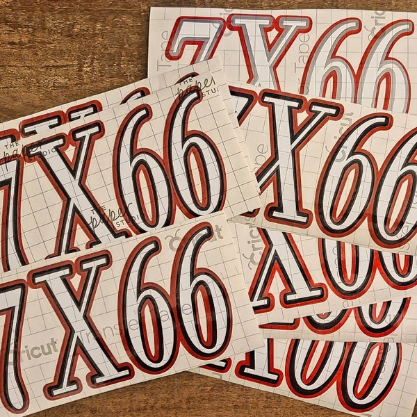 Drag Racing Number Decals Etsy