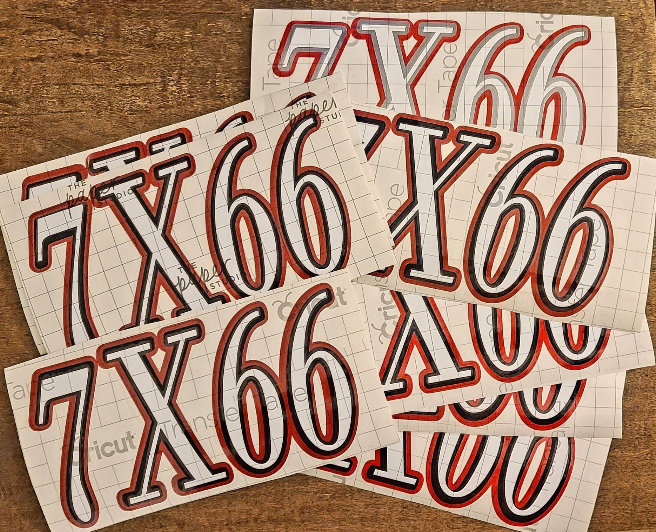 Race Car Number Decals Etsy