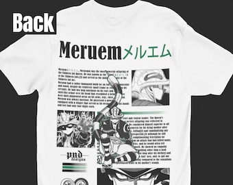 T-SHIRT ANIME Impression au dos | 100% coton | Vêtements streetwear anime | UNISEXE | Produits dérivés fabriqués par des fans