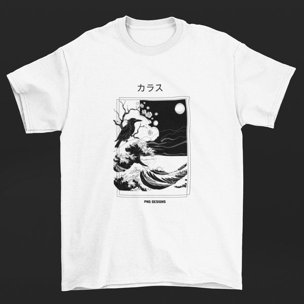 Unisex japanese shirt, Graphic t-shirt, aesthetic vintage shirt in Japanese Harajuku streetwear style, anime merchandise gift, Japan fashion