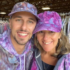 Tie Dye Baseball Hats, Hand Dyed Baseball Hats
