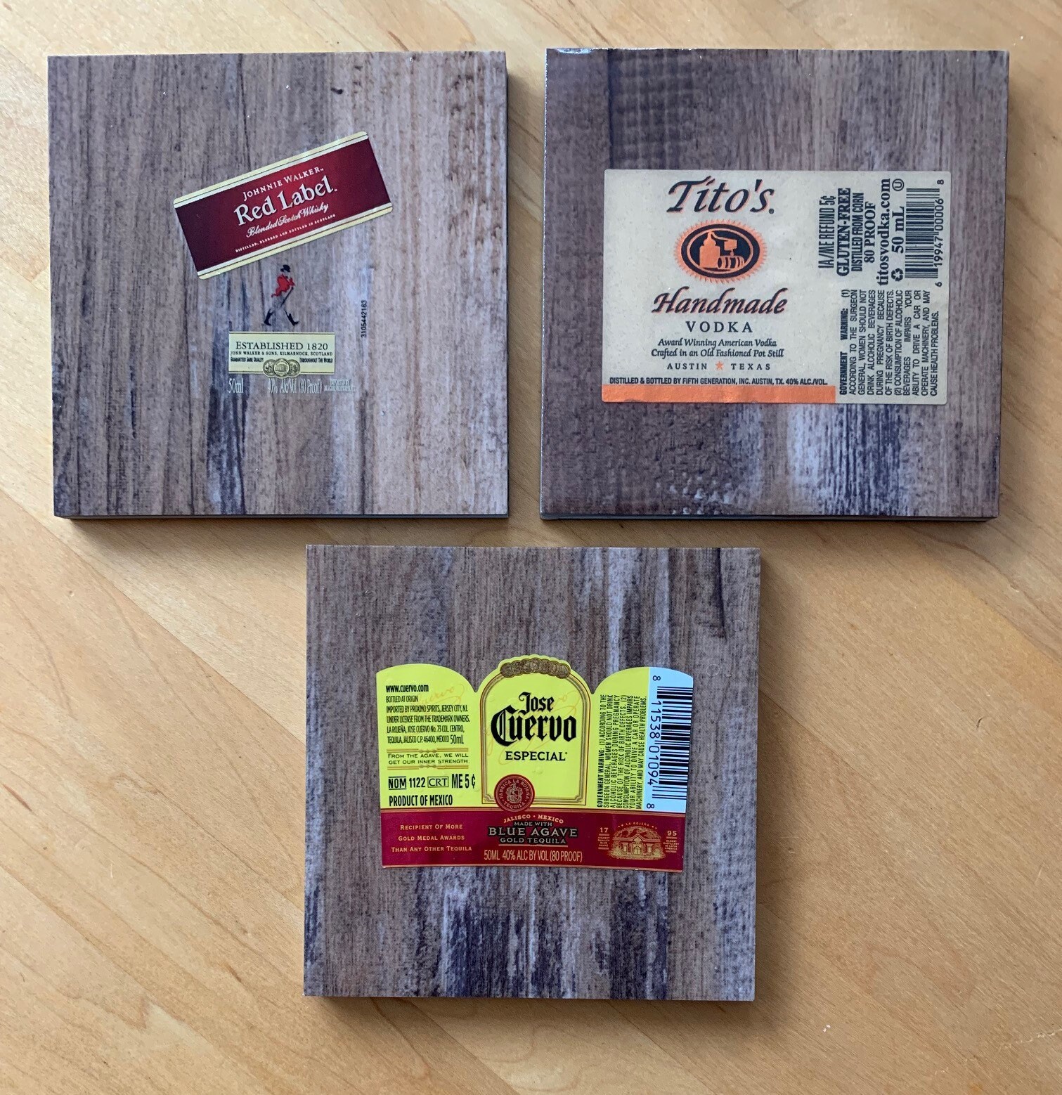 Johnnie Walker Red Label Handmade Coasters Etsy