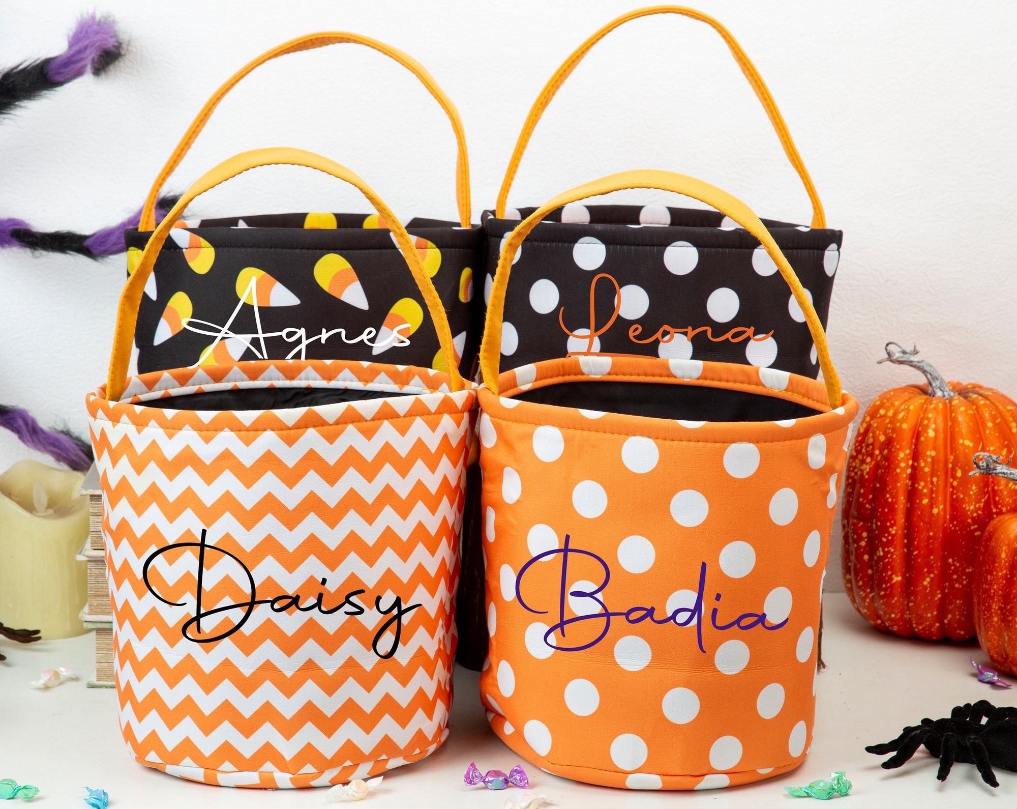 Discover Personalized Bag for Halloween Halloween bag for kids Custom Trick or treat bag Halloween Basket with Name Boys Halloween Bucket