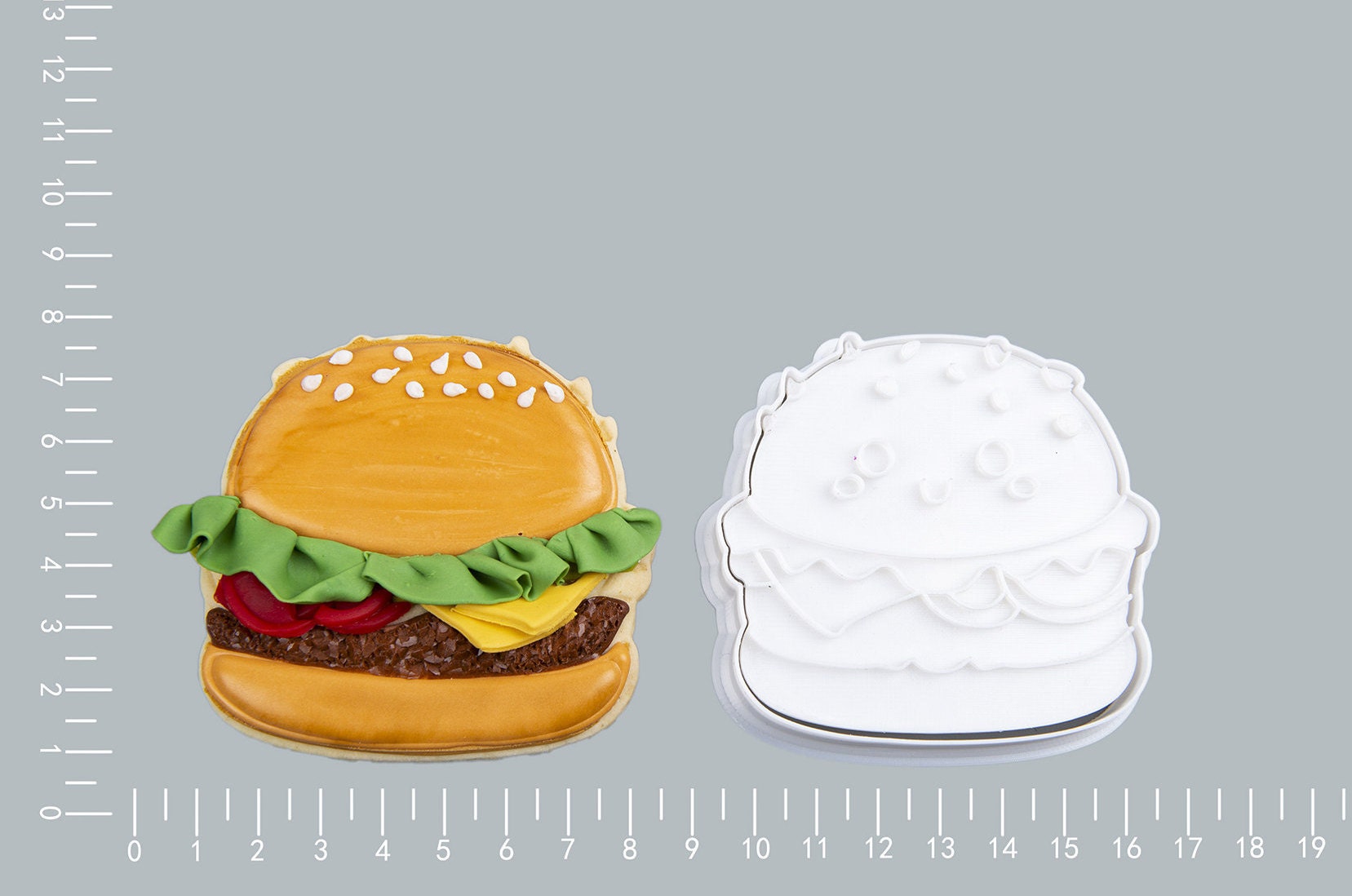 Burger Cookie Cutter Fast Food Fondant Clay Cutters DIY Cookie Etsy