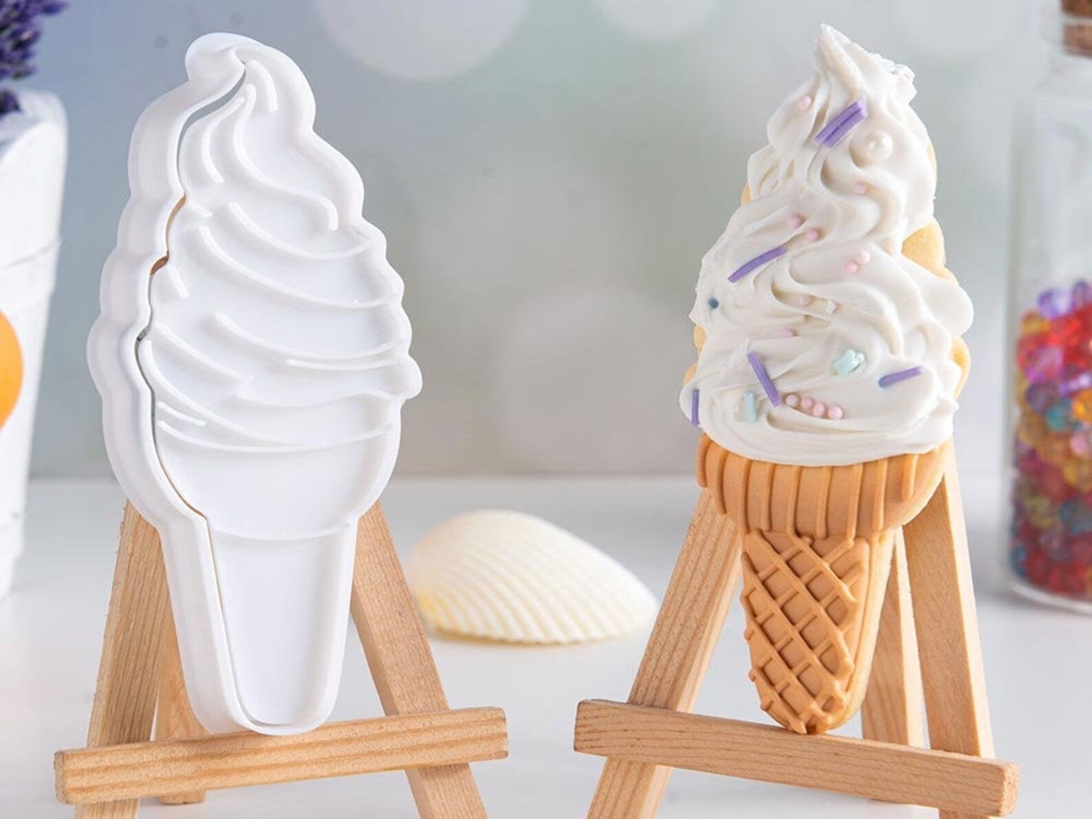 Ice Cream Cookie Cutters Set Fondant Clay Cutter DIY Food Etsy