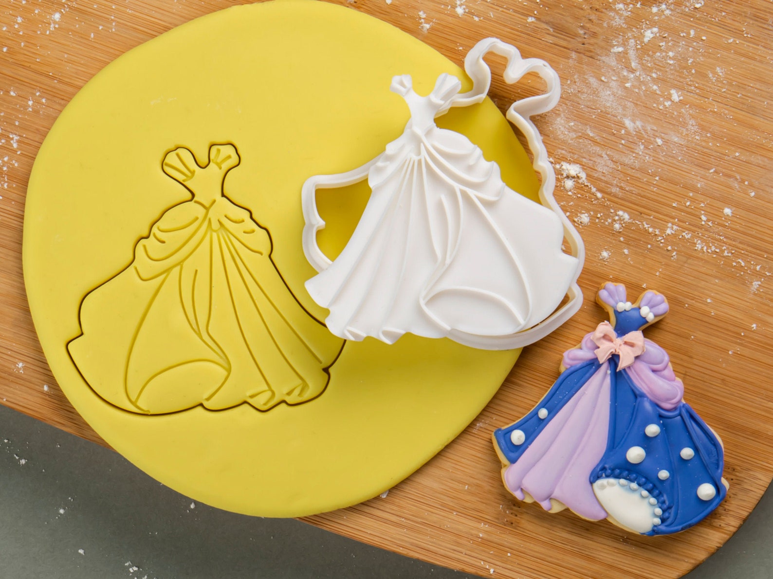 Princess Dress Cookie Cutter Princess Fondant Clay Cutters DIY Etsy