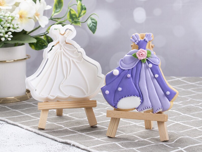 Princess Dress Cookie Cutter Princess Fondant Clay Cutters DIY image 0