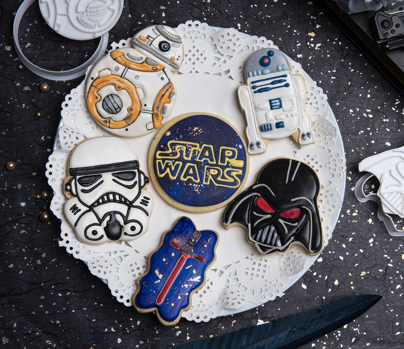 Star Wars Cookie Cutter Set Fondant Clay Cutters DIY Cookie Etsy