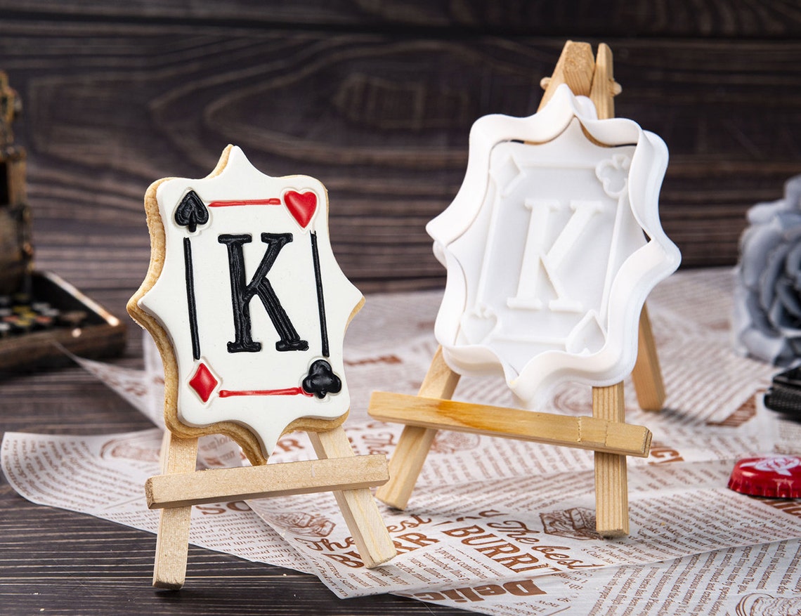 Casino Cookie Cutter Poker Fondant Clay Cutters DIY Cookie Etsy