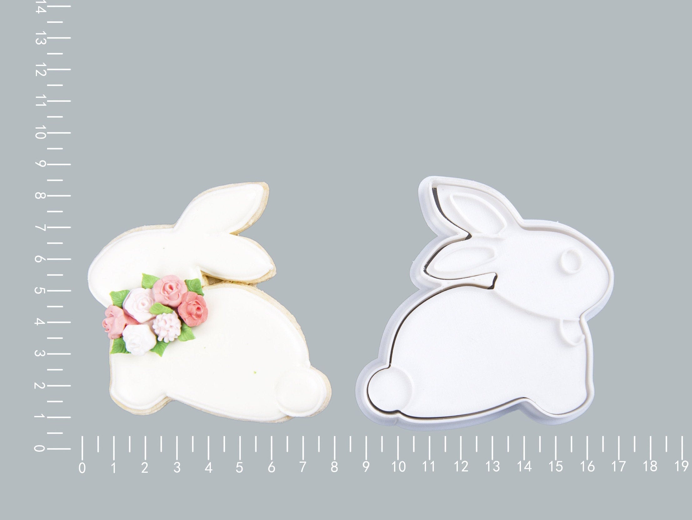 Bunny Shape Cookie Cutter Easter Fondant Clay Cutters DIY Etsy