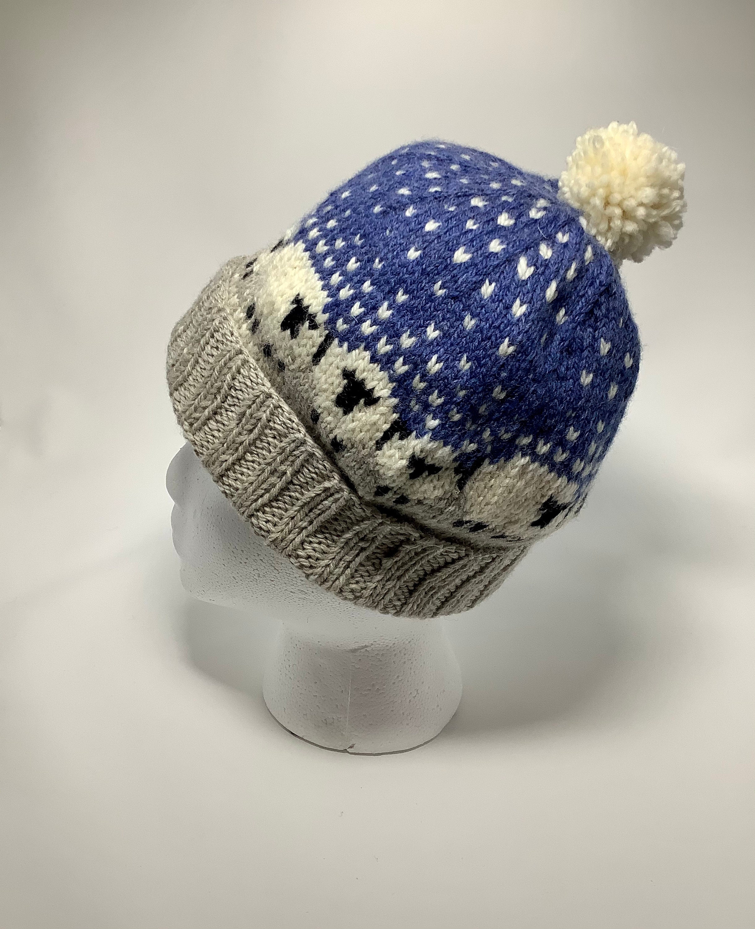 MADE TO ORDER Sheep Hat Hand Knit Baable Hat Shetland Wool Etsy UK