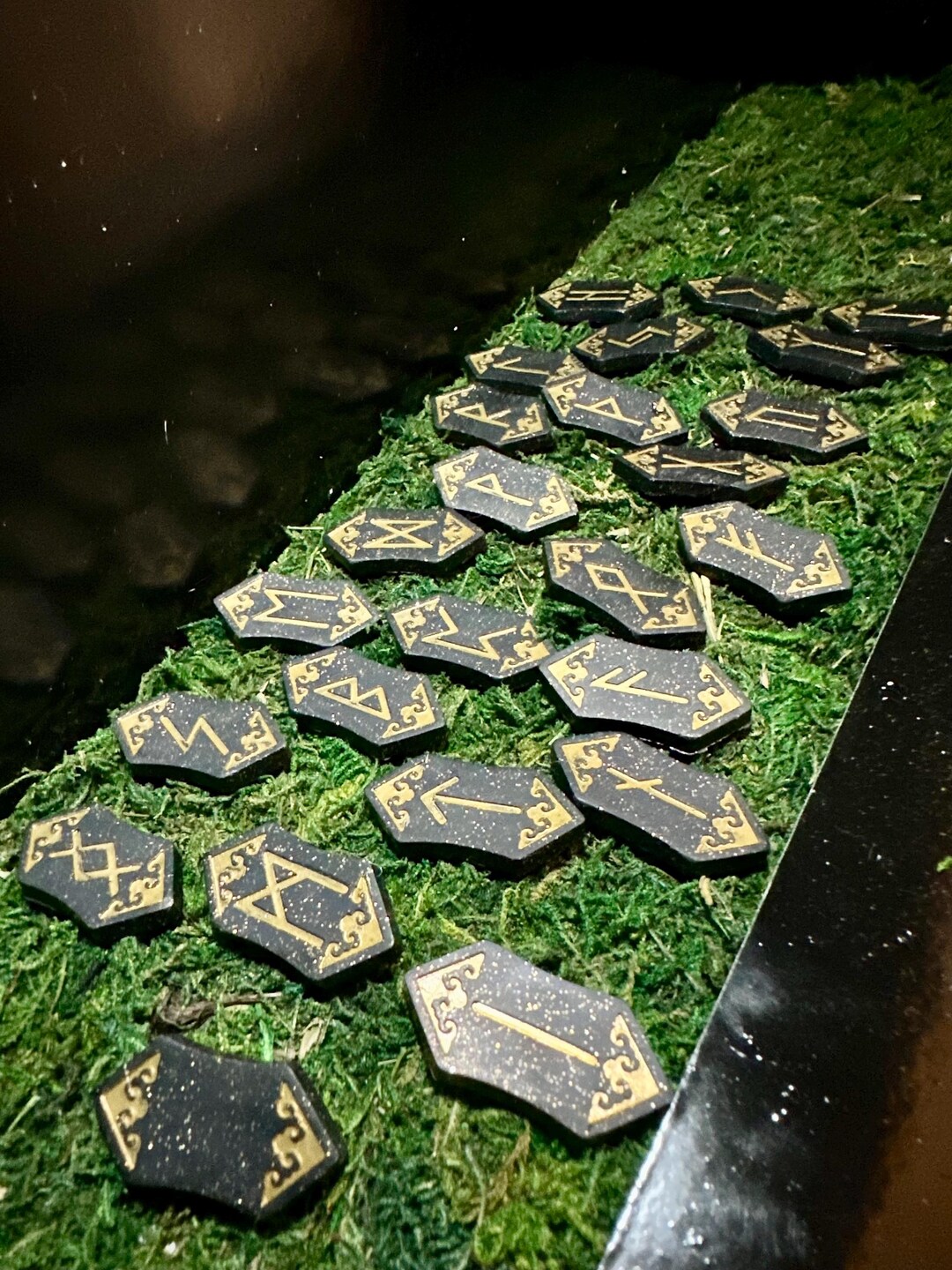 Handmade Runescape Runes Full Set of Handmade Norse Runes Black and Gold - Etsy