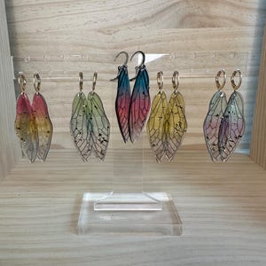 Resin Butterfly Fairie Wing Earrings