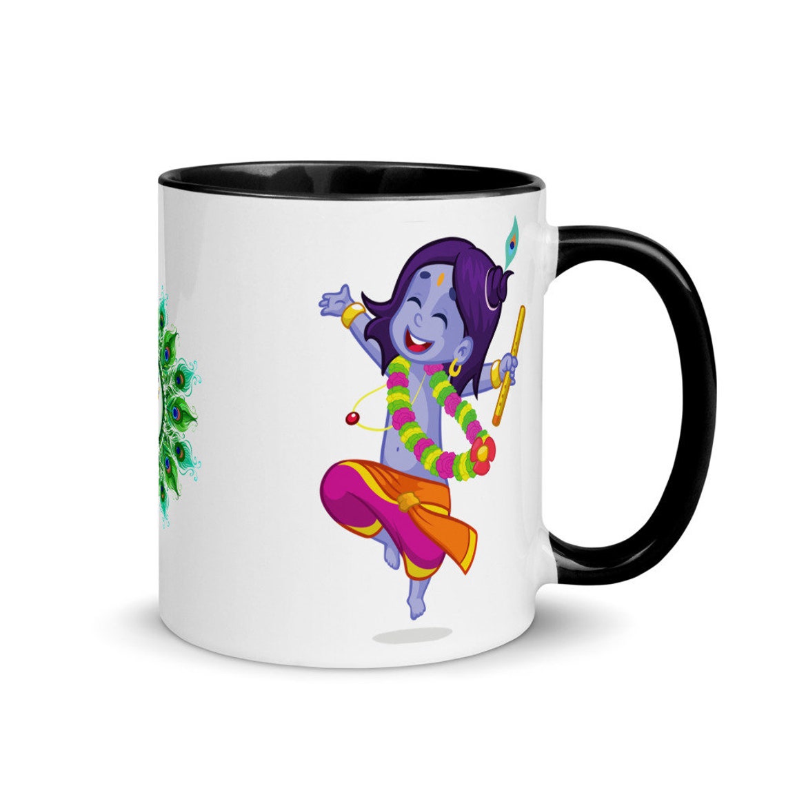 Krishna Mugpersonalised Giftmahamantraiskcondesigner Etsy