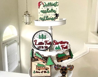 Plateau sur le thème des vacances de Noël | Break Griswold avec arbre | Shitters, cousin complet Eddie | Little Full Lotta Sap | Griswold Decor