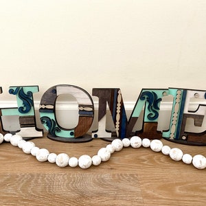 Iniciales rústicas vintage / Letras de madera de granja personalizadas / Decoración de nombre de estilo vintage / Decoración de boda de granja / Regalo de inauguración de la casa