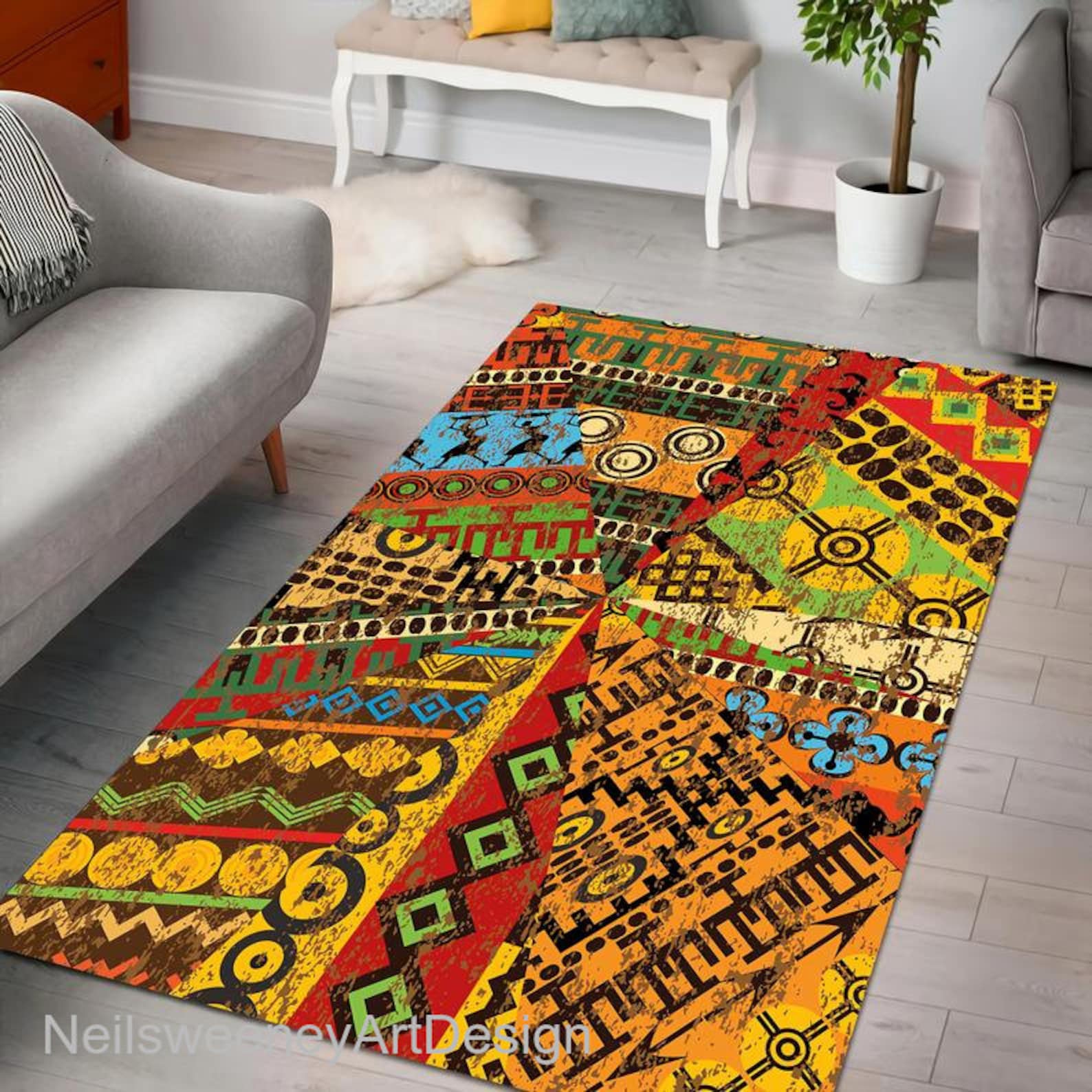 Africa African Culture Arts Area Rug Decorative Floor Rug Etsy