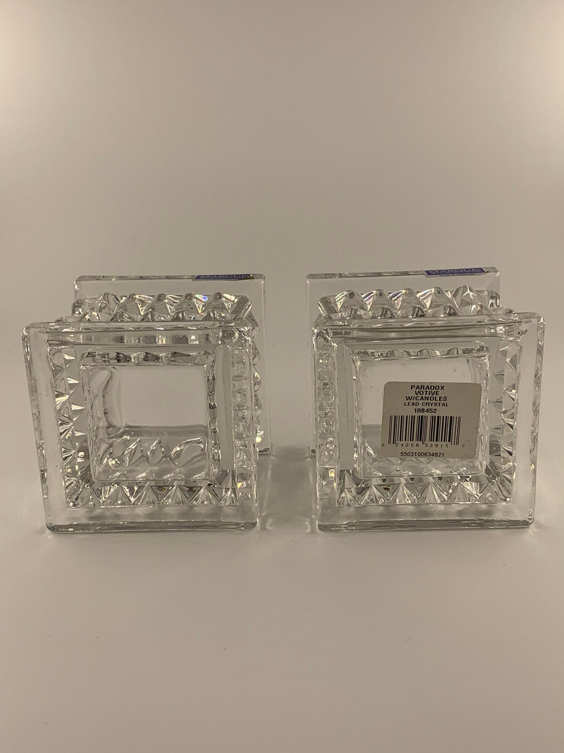 Vintage Waterford Marquis Lead Crystal Votive Candle Holders Etsy
