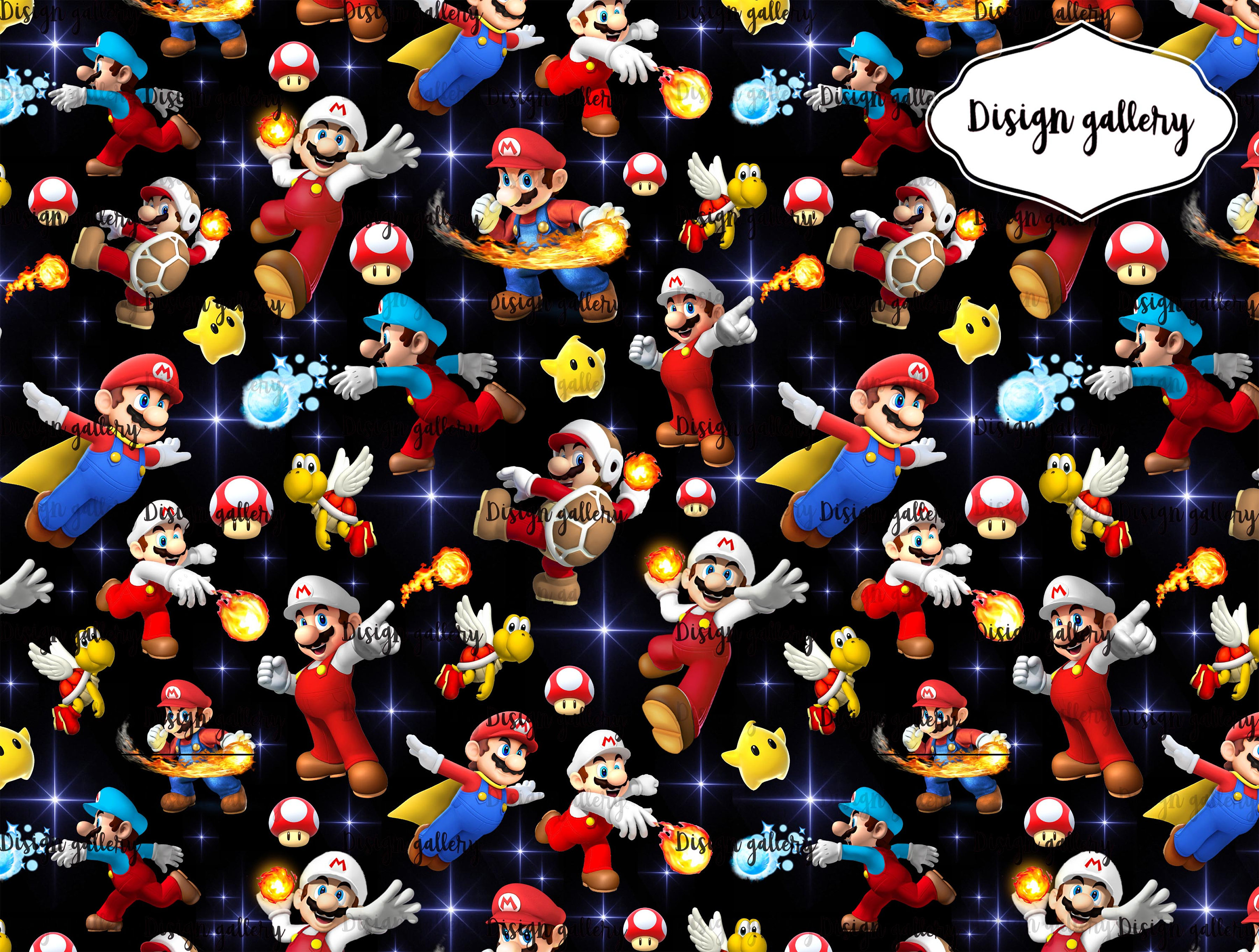 Super Mario Digital Seamless Patterns Use for Fabricpapers. Etsy