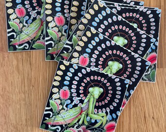 Praying Mantis Sticker