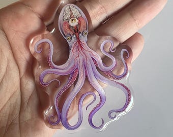 Octopus Acrylic Keychain