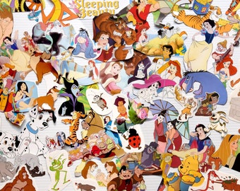 Disney Paper Die Cut Shapes Set for Scrapbooking and Crafts, 25 Piece Ephemera Embellishments