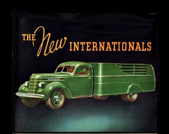 International Truck Ad, 1937 Truck Ad, Vintage Magazine Ad, Vintage Advertising Print, Magazine Ads