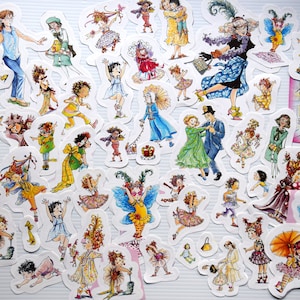 Adesivos Vintage Fancy Nancy para diários de lixo e itens de scrapbooking