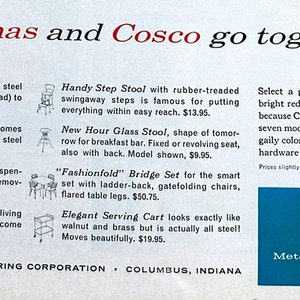 Vintage Cosco 1952 Advertisement, Old Print Ad for Kitchen Cart and ...