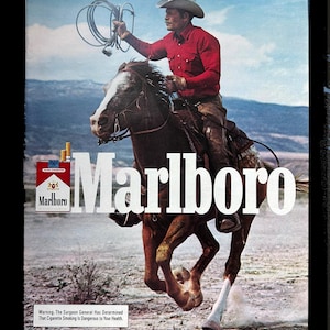 Vintage Marlboro Lights 80s Tobacco Ad for Retro Magazine