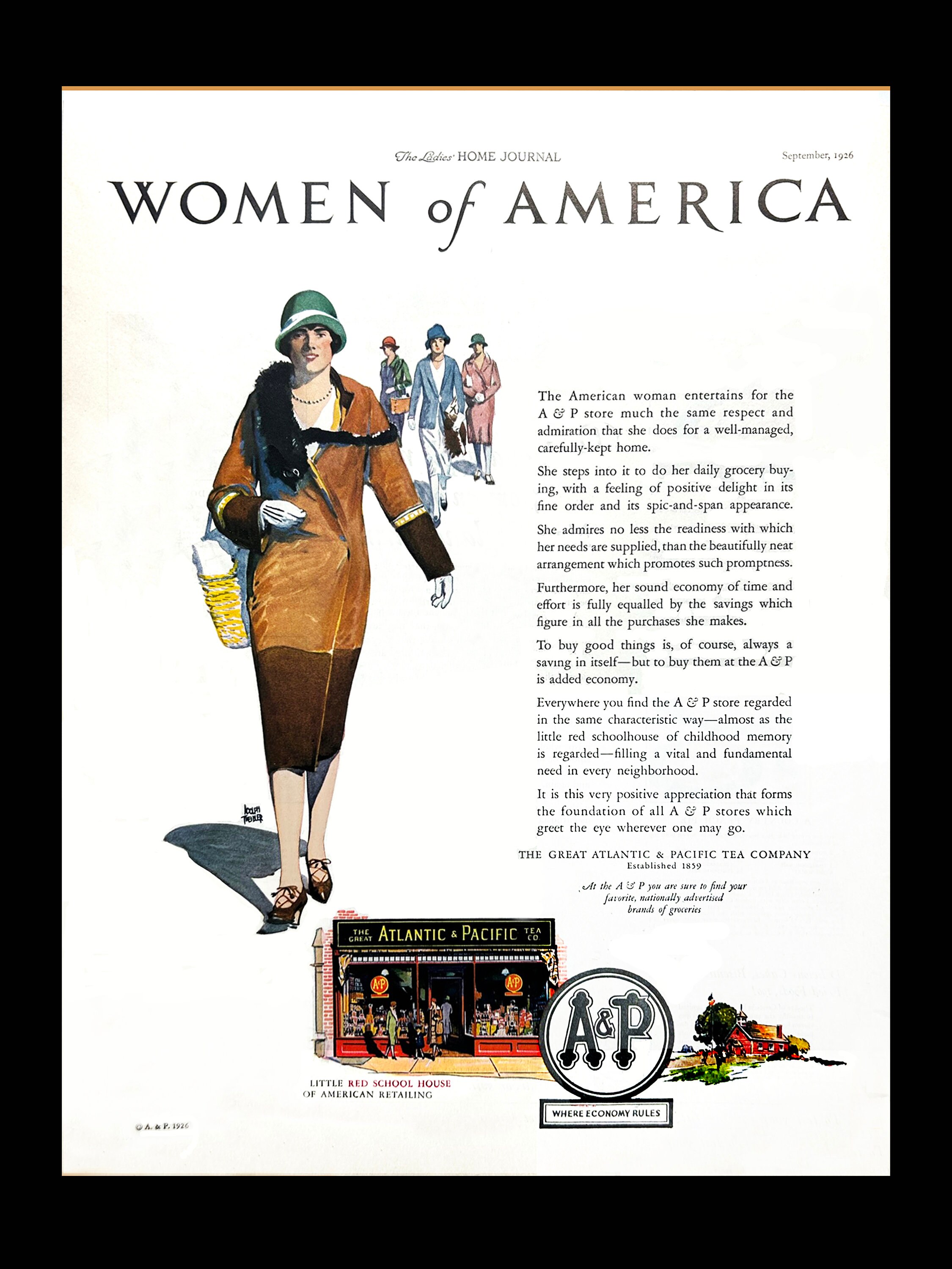 1920 L'Aiglon Dresses Women's Fashion Ad, Vintage Clothing & Accessory Ads