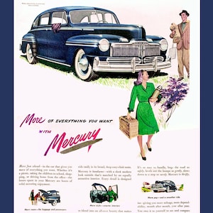 1947 Mercury Classic Magazine Advertisement Print