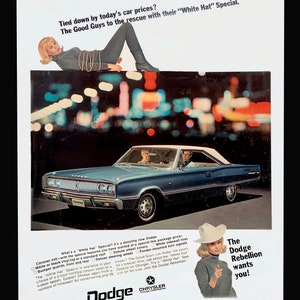 67 Dodge Coronet 440 Vintage Magazine Advertisement Print Ephemera