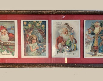 Vintage Recycled Nativity Christmas Cards - Eco-friendly recycled paper