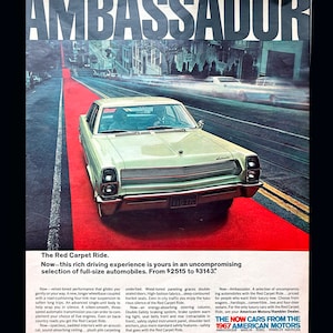 1967 American Motors Car, reclame autoambassadeur, 990 4-deurs sedan, vintage tijdschriftadvertentie, autoadvertentie, vintage tijdschriftadvertenties, oude tijdschriftenadvertentie