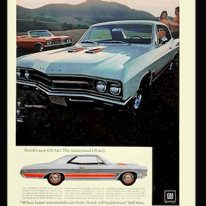1967 Buick Vintage Automobile Magazine Advertisement 1960s Print Ad
