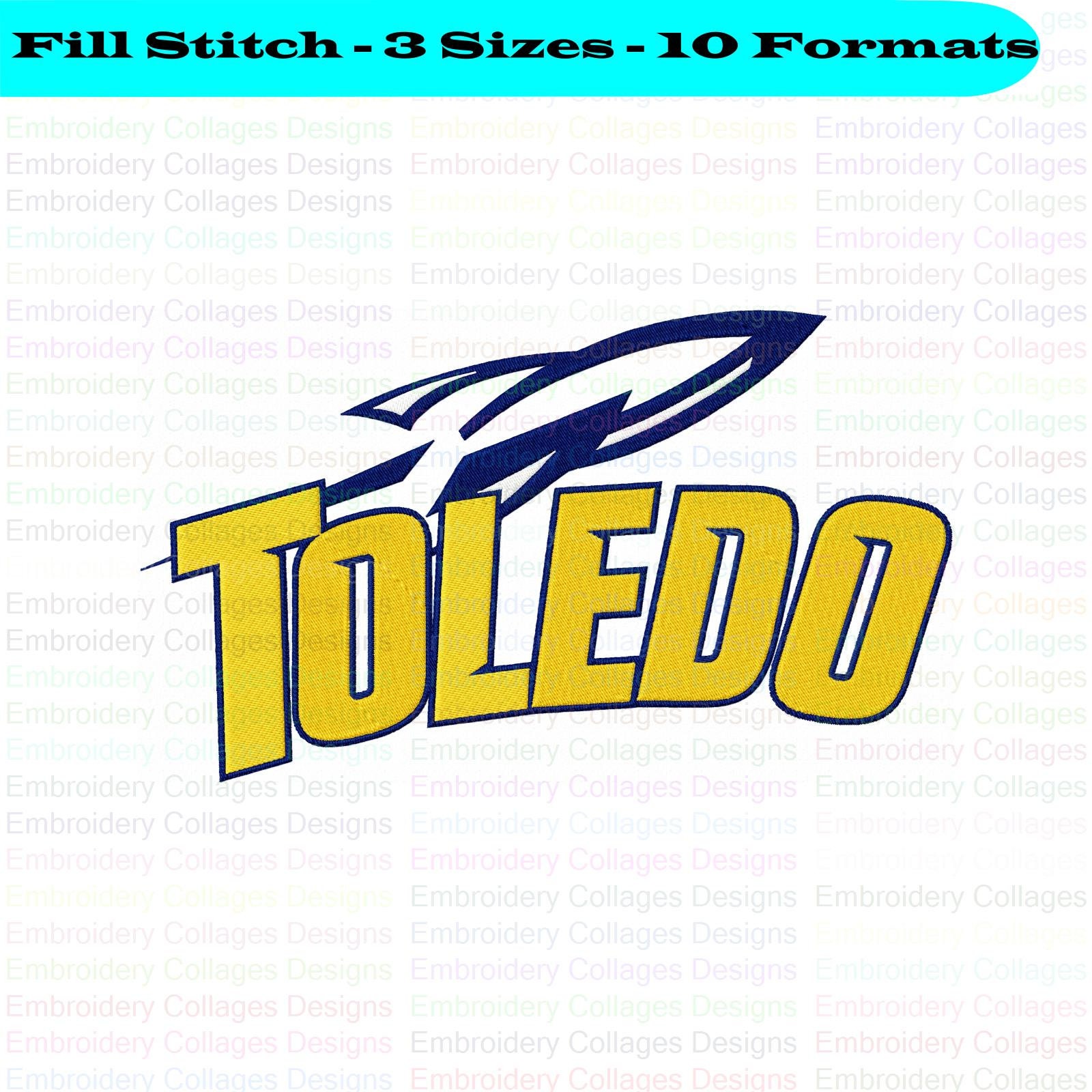 Toledo Rockets Embroidery Design 3 Sizes 10 Formats Etsy