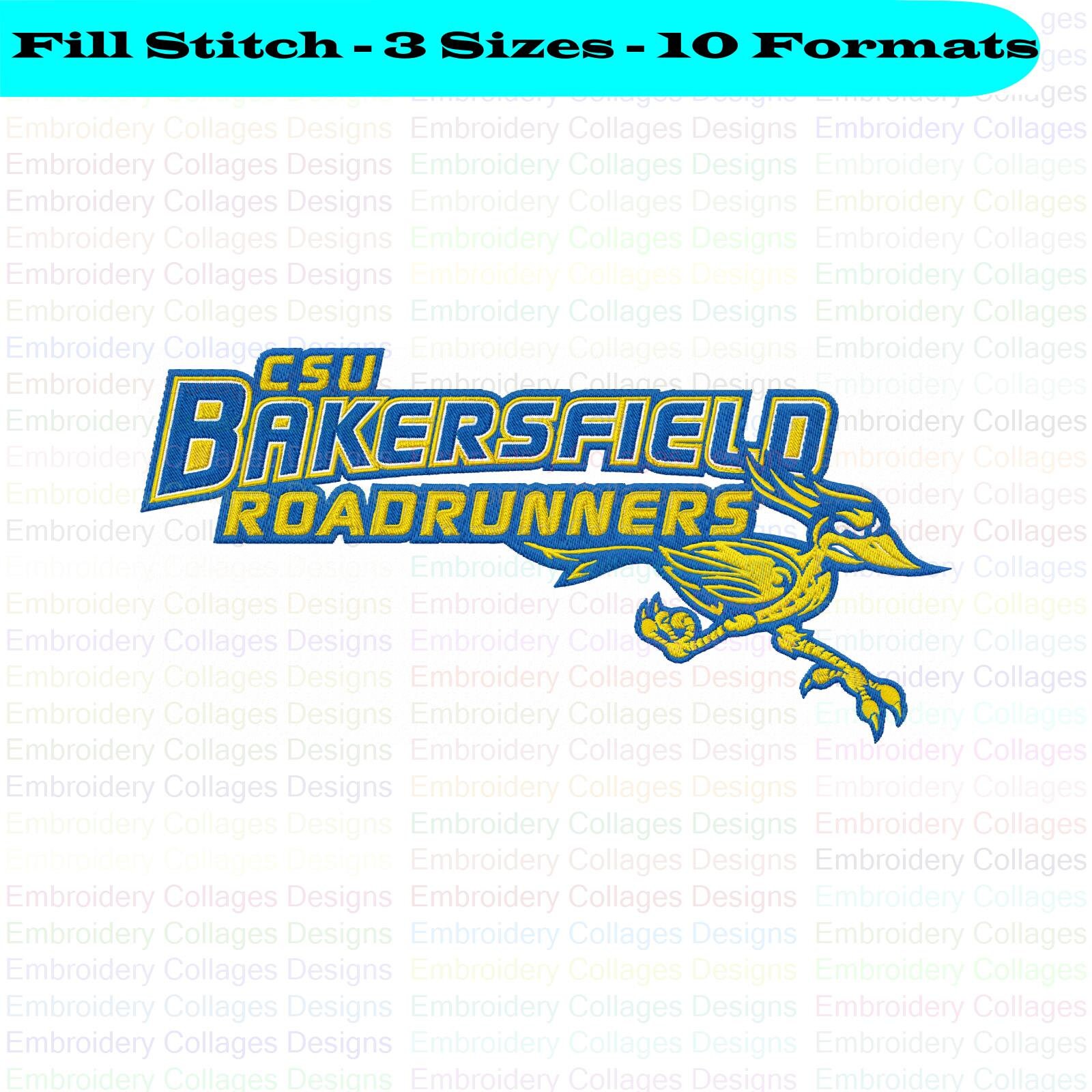 CSU Bakersfield Roadrunners Embroidery Design 3 Sizes 10 Etsy