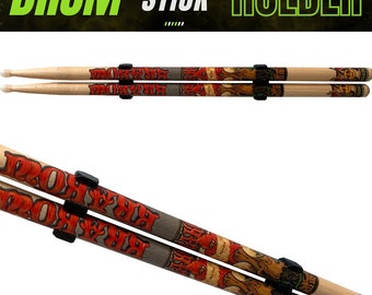 Drum Stick Holder Wall Mount - Drummers Gift, Easy Install