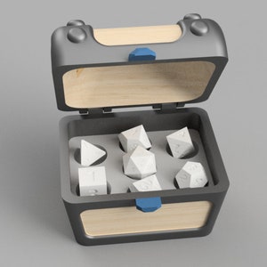 Dice Treasure Chest [Digital Download 3D Print Files]