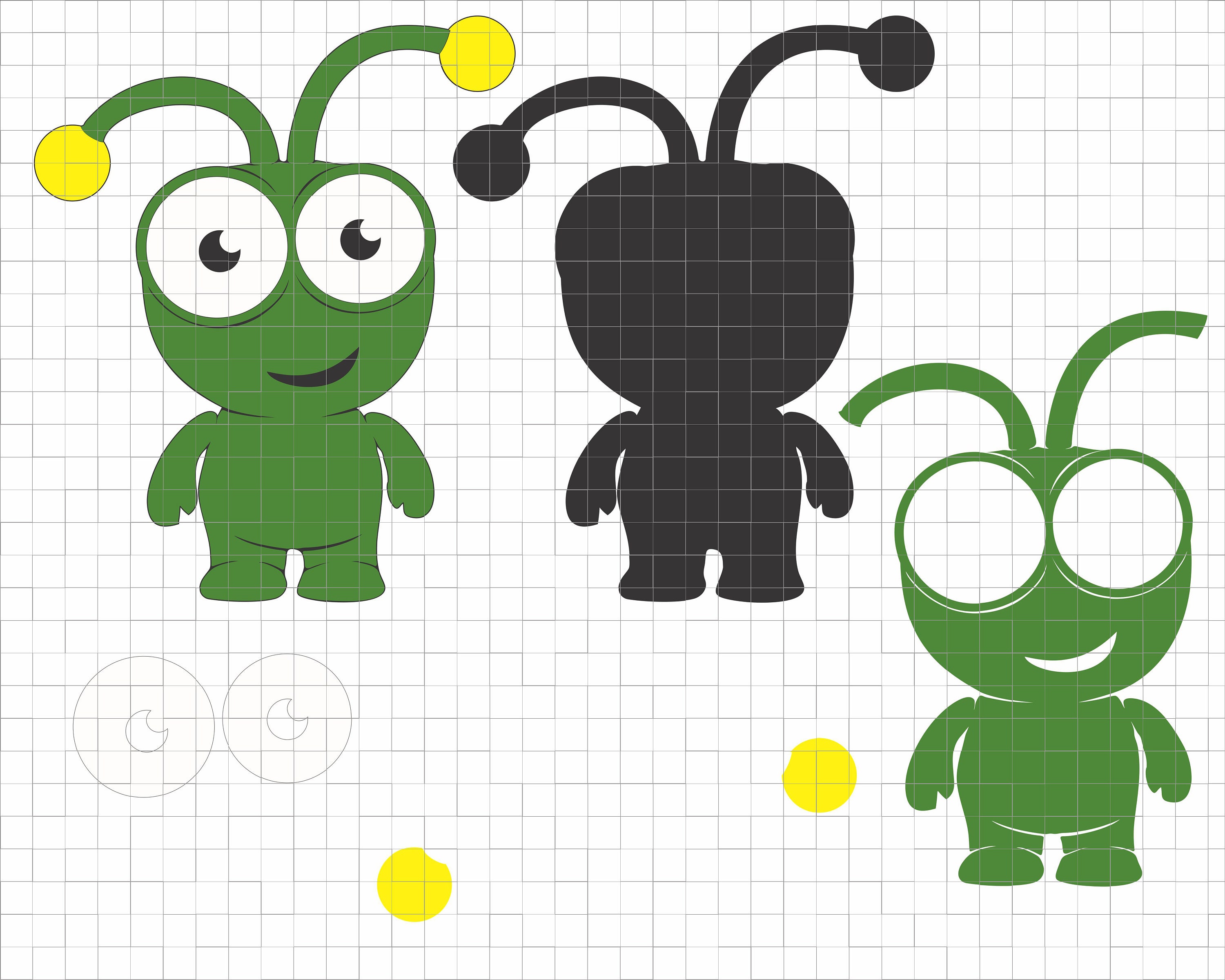 SVG Cricut file Cutie layered vector decal sticker bug image  Etsy