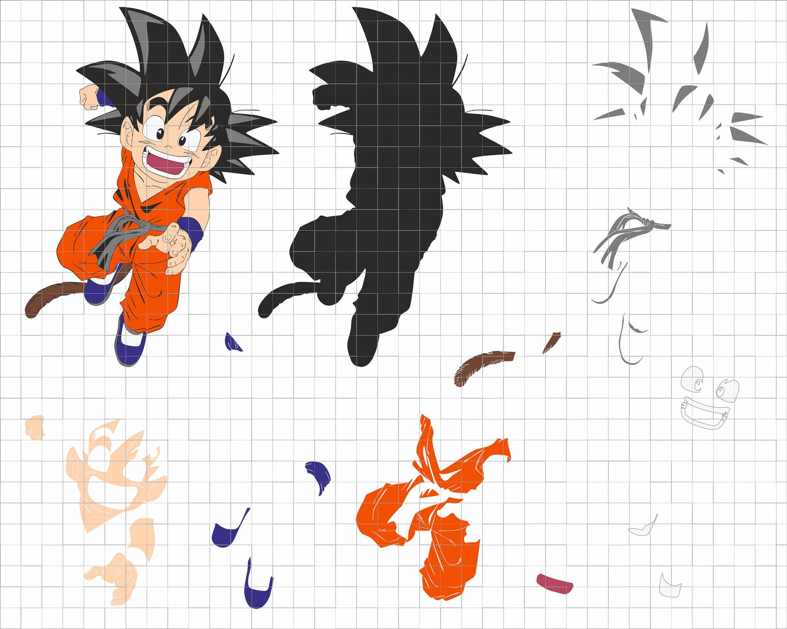 Free Free Goku Layered Svg 785 SVG PNG EPS DXF File
