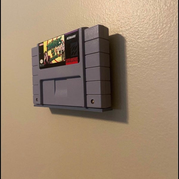 SNES video game retro cartridge wall mount