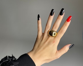 Red and Black Medium Length Press On Nail Bundle | Coffin Nails | Stiletto Nails | Almond Nails | False Nails | Glue On Nails