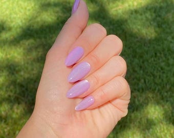 Multi-Color Summer Glazed Donut, Almond Press On Nails | Magnetic Wedding Nails | Reusable, Cat Tiger Eye Nails