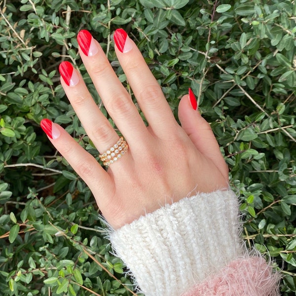 Short Press on Nails - Etsy