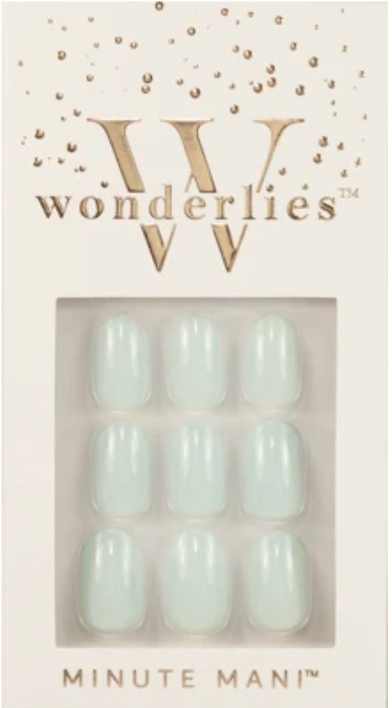 Spring Mint Press on Nails Mint Green Oval Nails Reusable Etsy