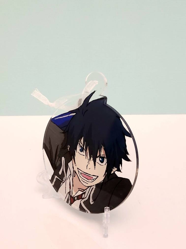 Anime handmade painting plexiglass ornament, acrylic painting Etsy.de