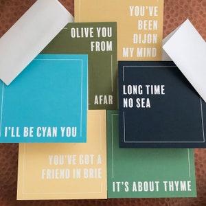 Everyday Greeting Cards | Colorful Square Notecards | Set of 6